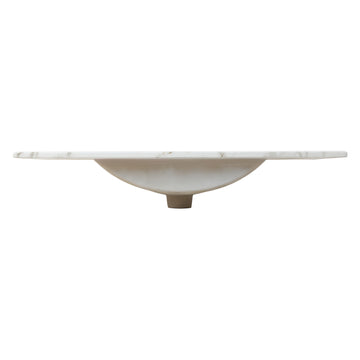 Ancillary 3-Hole 20 in. W x 18.25 in. D Classic Contemporary Rectangular Ceramic Single Sink Basin Vanity Top
